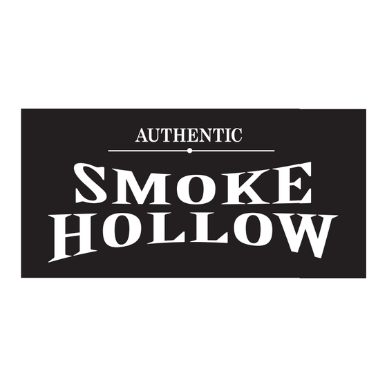Smoke hollow 30167G Assembly & Operation Manual
