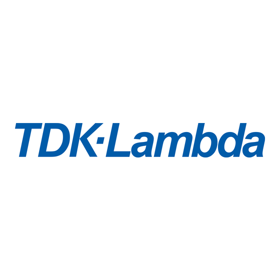 TDK-Lambda HWS 15A-150A/A Series Instruction Manual