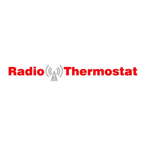 Radio Thermostat CT80 Operation Manual