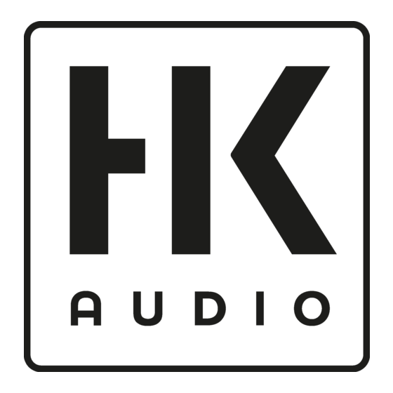 HK Audio LUCAS NANO 305 FX Manual