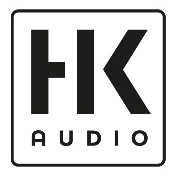 HK Audio ELEMENTS E 210 Sub AS Manual