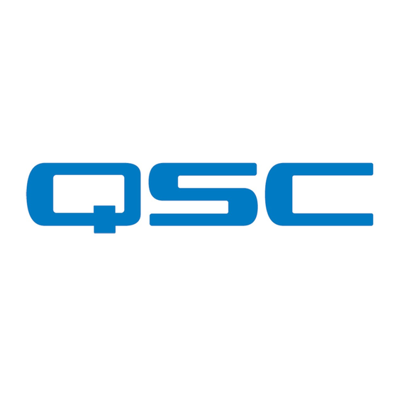 QSC CSM10 User Manual