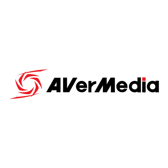 Avermedia Live Streamer MIC 133 Quick Manual