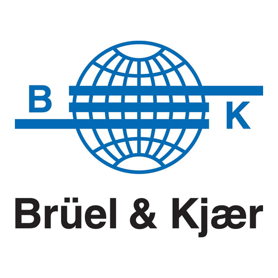 BRUEL & KJAER 4217 Instructions And Applications