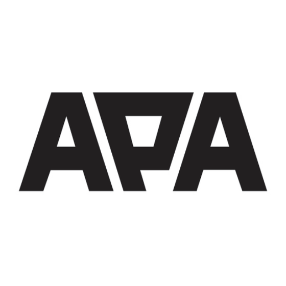 APA 16648 Operating Instructions Manual