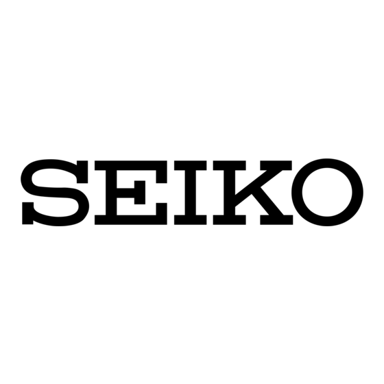 Seiko 5D22 Instructions Manual