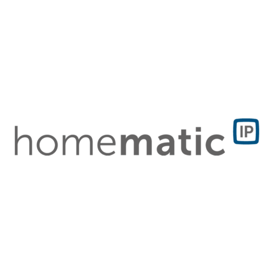 Homematic IP HmIP-eTRV-B-2 Installation And Operating Manual