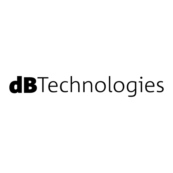 dB Technologies SRK-FIFTYTOP Instructions