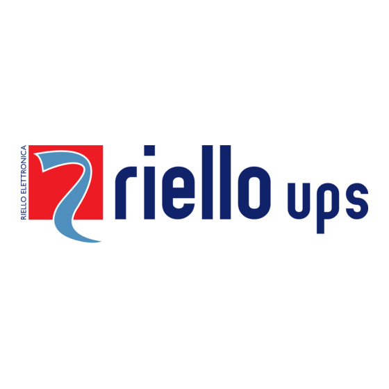 Riello UPS Netman208 Installation And User Manual