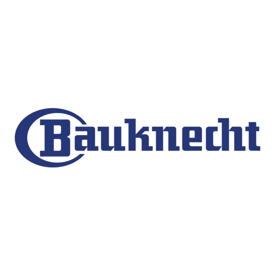 Bauknecht ELCE 7166 User And Maintenance Manual