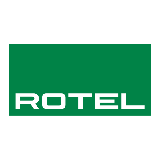 Rotel RT-870 Owner's Manual