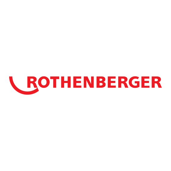 Rothenberger RODIADRILL 1800 DRY Instructions For Use Manual