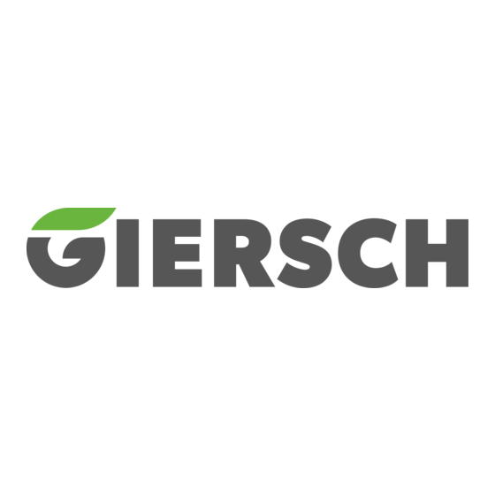 Giersch GG10-Z-LN Series Technical Information And Installation Instructions