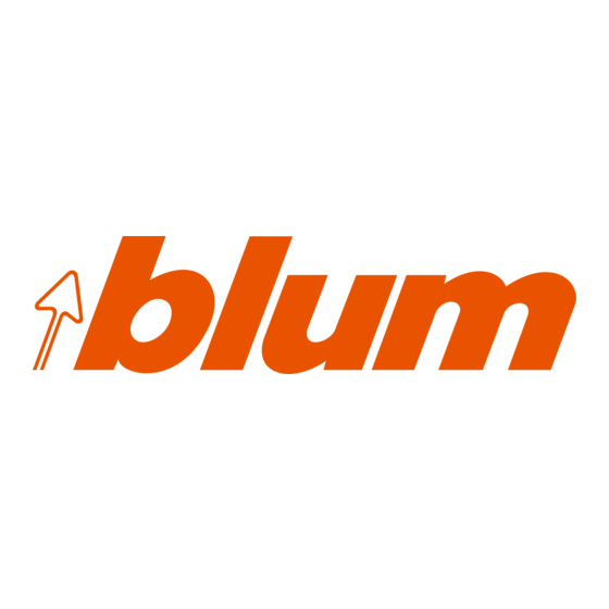 BLUM MINIPRESS top M70.2000 Safety Instructions, Set-Up Instructions And Instruction Leaflet