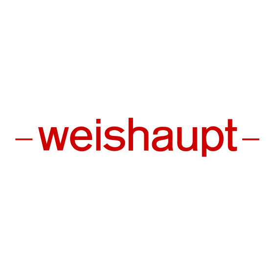 Weishaupt WG10 1-C Series Installation And Operating Instructions Manual