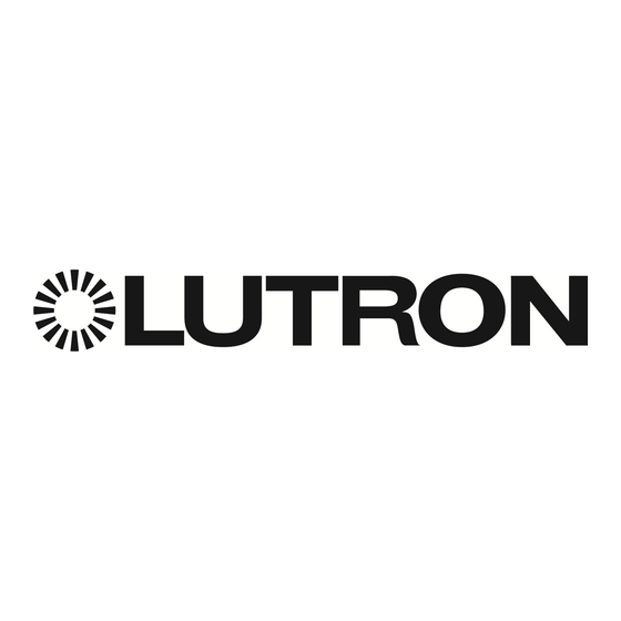 Lutron Electronics seeTouch QS Series Installation Manual