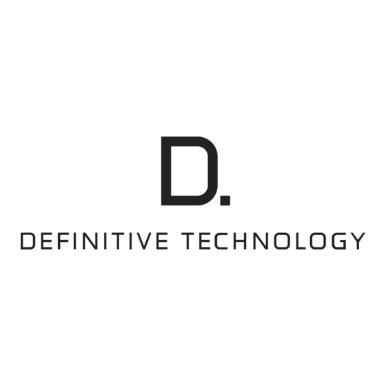 Definitive Technology UIW DCS 5 Brochure & Specs
