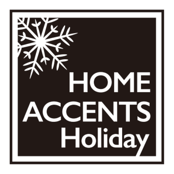 Home Accents Holiday TY586-1714 Use And Care Manual