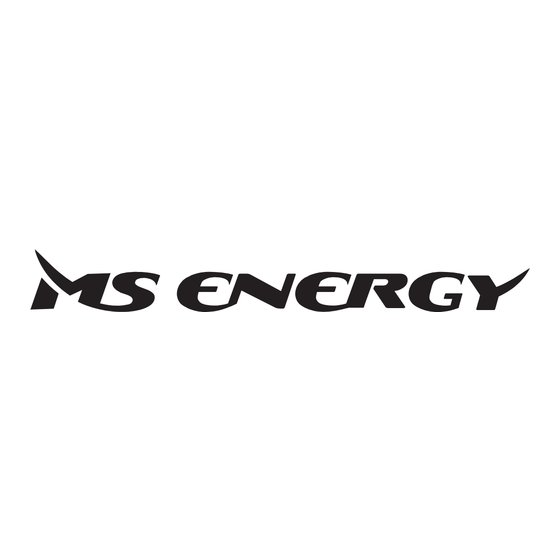 MS ENERGY VORTEX Original Instruction Manual