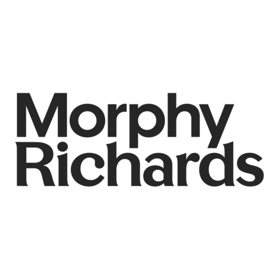 Morphy Richards 0844 873 0720 Instructions Manual