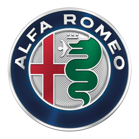 Alfa Romeo 2016 4C Spider Owner's Manual