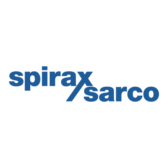 Spirax Sarco SX100e Quick Setup Manual