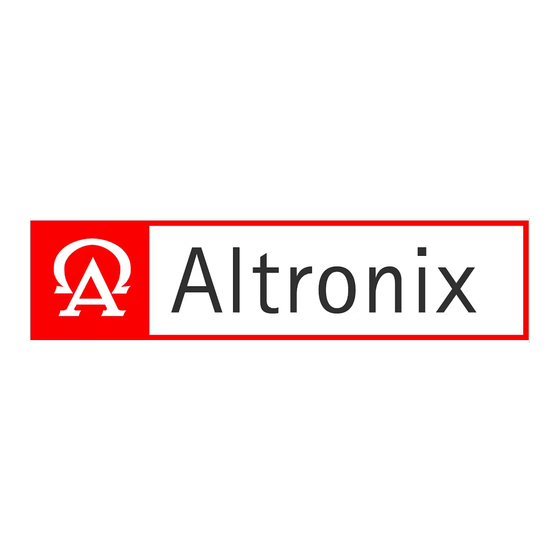 Altronix Maximal series Installation Manual