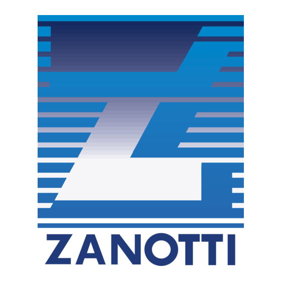 Zanotti uniblock ZM Series Use And Maintenance Instructions