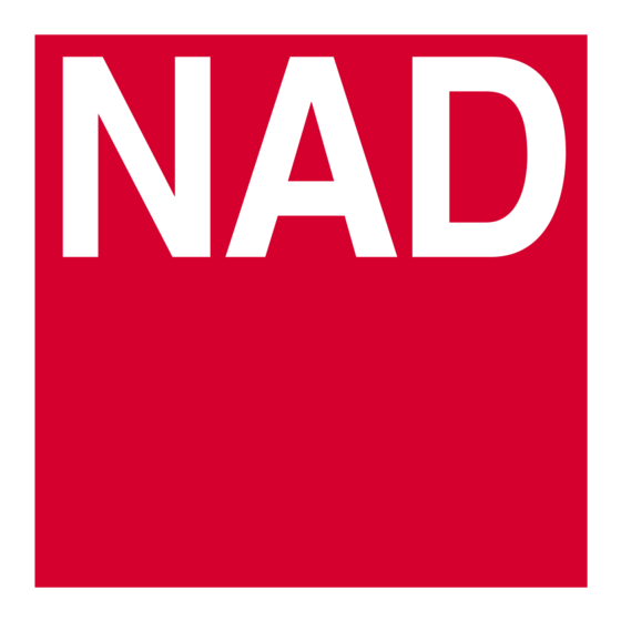 NAD 5240 Instructions For Installation And Operation Manual