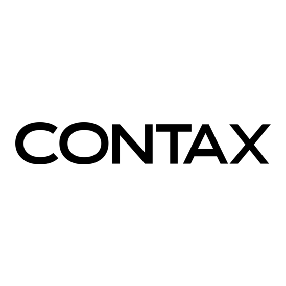 Contax TVS DIGITAL Instruction Manual