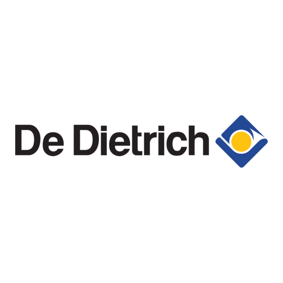 DeDietrich DTG N User Manual