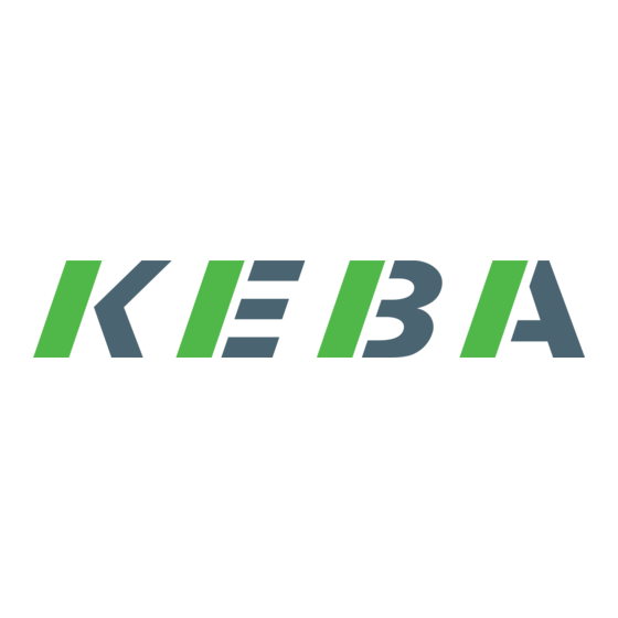 Keba ServoOne Series User Manual