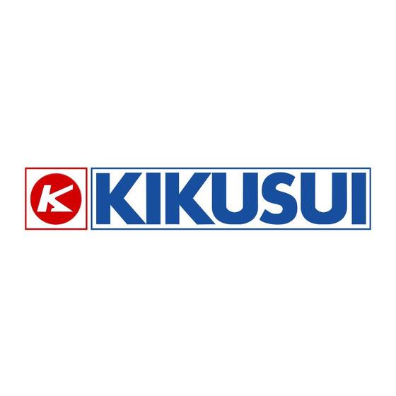 Kikusui PAD-L III Series Operation Manual