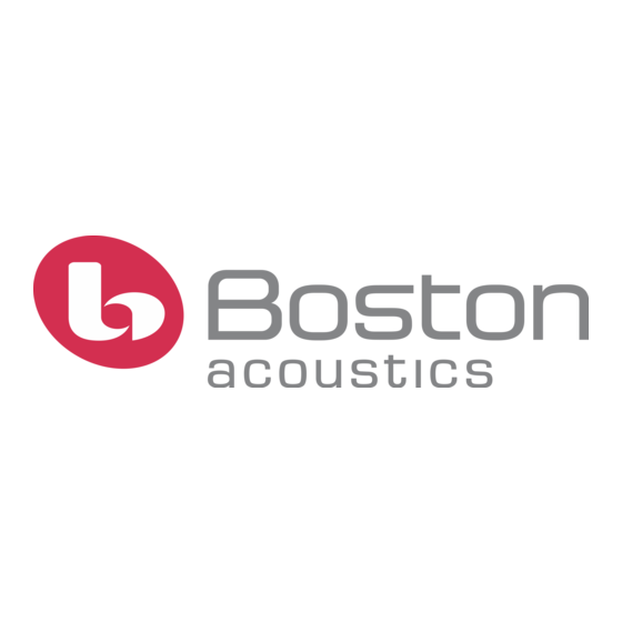 Boston Acoustics VRiSub85 Connection Manual