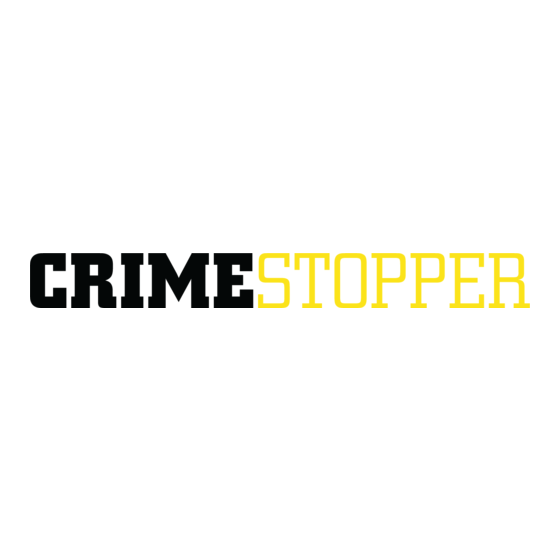 CrimeStopper CS-865RKE II Series Installation & Operating Instructions Manual