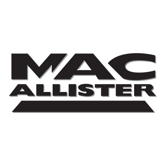 MacAllister MSRP1800 Getting Started