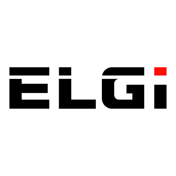 ELGi EG Series Operation, Maintenance And Parts Manual