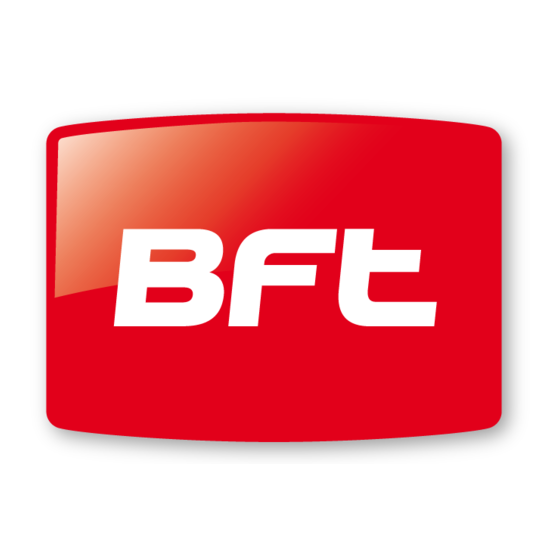 BFT RIGEL 5 Installation And User Manual