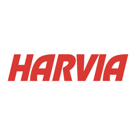Harvia Moderna Instructions For Installation And Use Manual