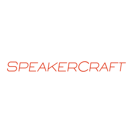 SpeakerCraft 8.2BAS Owner's Manual