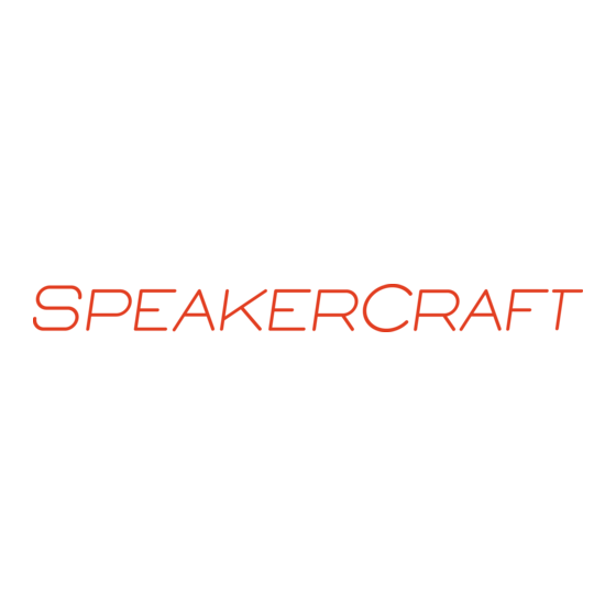 SpeakerCraft Boomtomb Owner's Manual