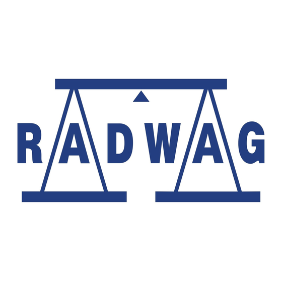 RADWAG PM 15.4Y Startup Manual