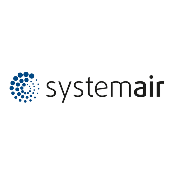 SystemAir fantech PBF Series Installation And Operation Manual