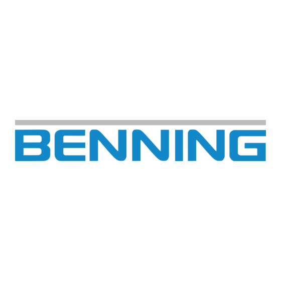 Benning CFlex 1 Operating Manual
