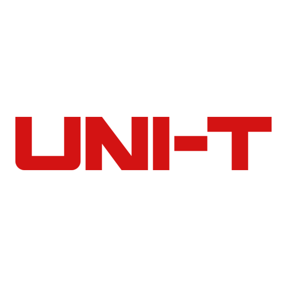 UNI-T UT301A Operating Instructions