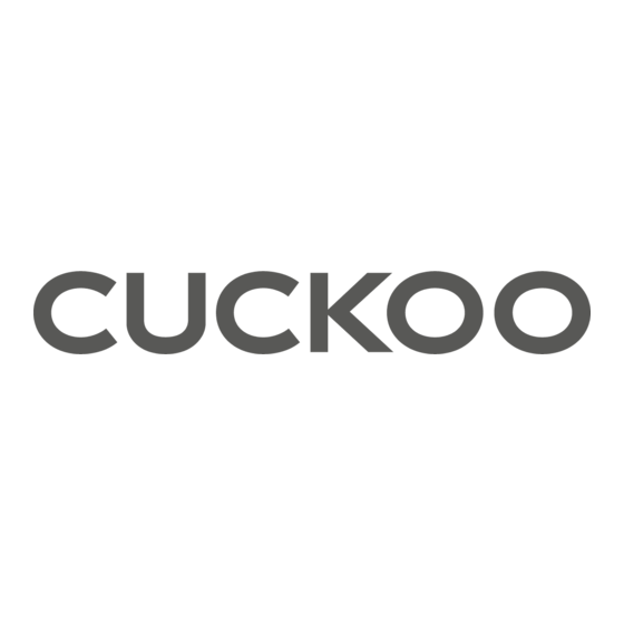 Cuckoo CRP-JHT10 Fuzzy Series Operating Instructions Manual