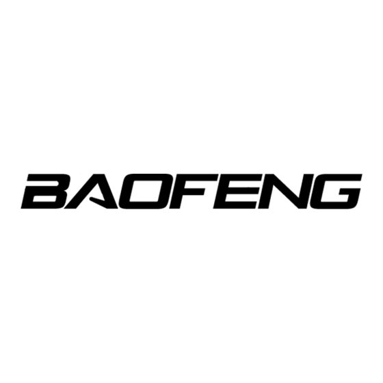 Baofeng UV-5R Programming Manual