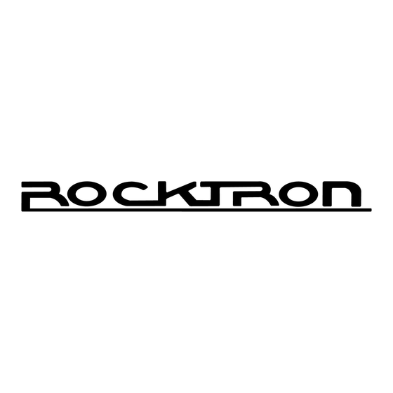 Rocktron INTELLIFEX LTD User Manual