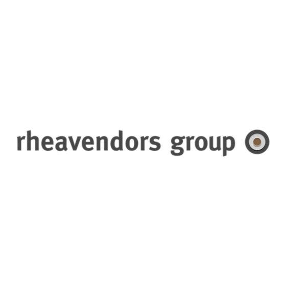 Rheavendors Group Cino XS Grande Pro VHO Installation And Maintenance Manual