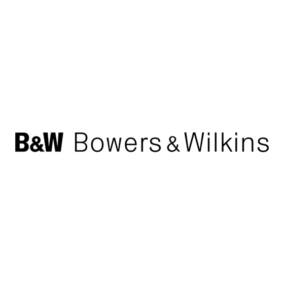 Bowers & Wilkins FPM Series Owner's Manual